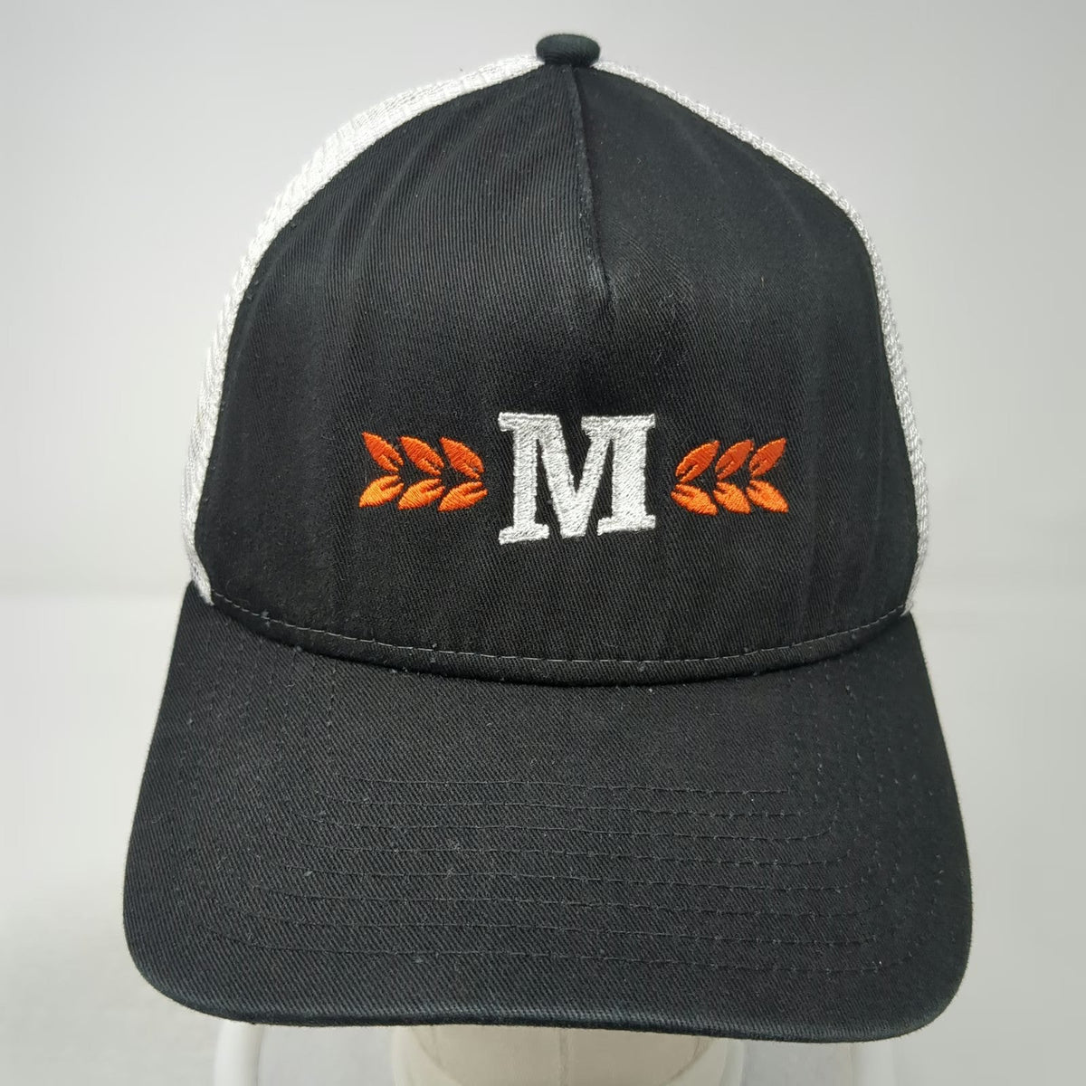 New Era Trucker Hat Black One Size Montco Makers M Logo Mesh Snapback 9FORTY