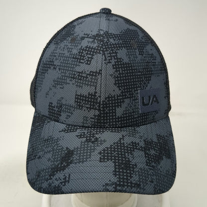 Under Armour Trucker Hat Gray One Size Digital Camo Mesh Back Snapback Logo