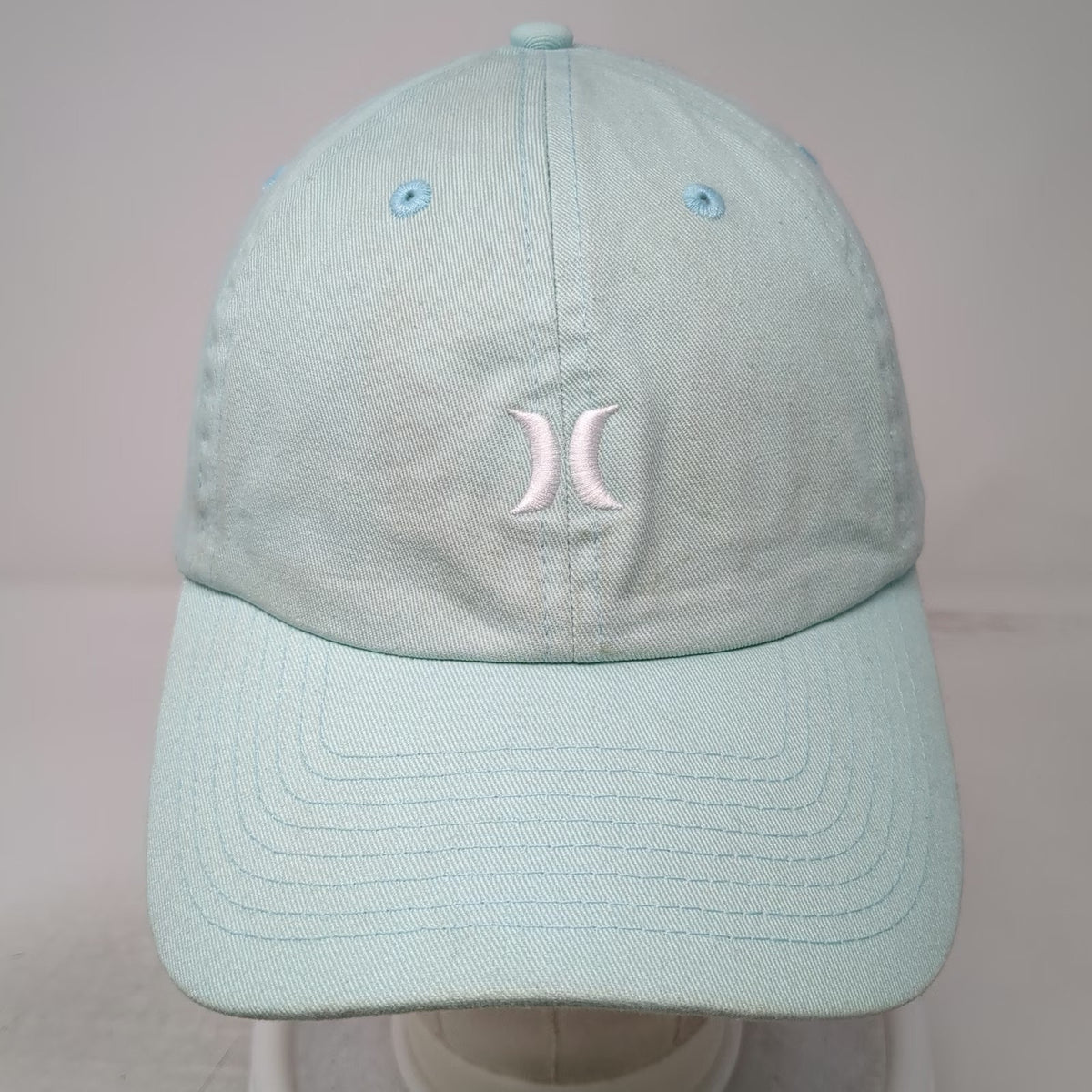 Hurley Snapback Blue Hat One Size Embroidered Logo Unstructured Curved Brim