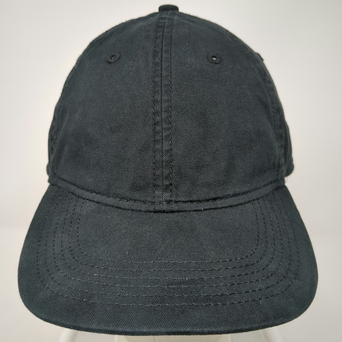 Goodfellow & Co Baseball Cap Black One Size Leather Strap Slideback Blank Hat