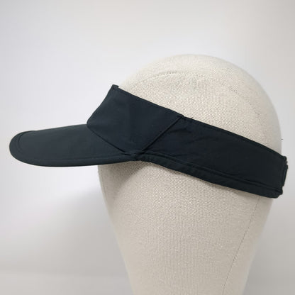 Under Armour Visor Black One Size Adjustable Strapback Silver Logo Running Hat