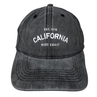California West Coast Slideback Hat Gray One Size Adjustable 6 Panel
