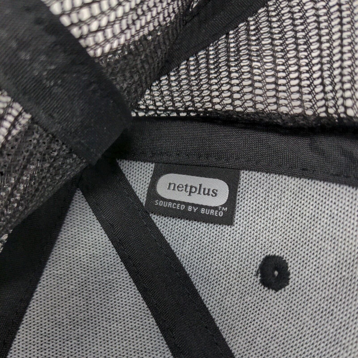 Patagonia P-6 Snapback Trucker Hat Black OSFA Mesh Back Solid Netplus