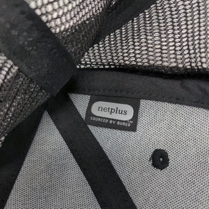 Patagonia P-6 Snapback Trucker Hat Black OSFA Mesh Back Solid Netplus