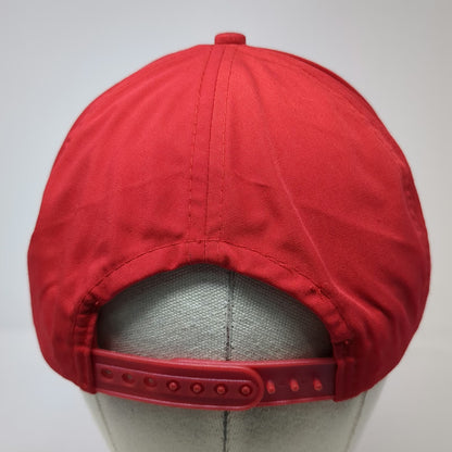 Martec International 5 Panel Red Hat One Size Rope Snapback Graphic Logo Cap