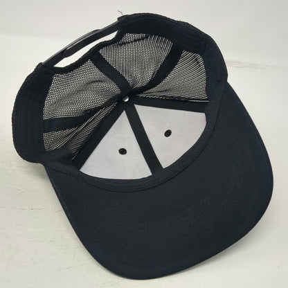 Columbia Baseball Cap Black One Size Snapback Mesh Mountain Shield Patch Hat
