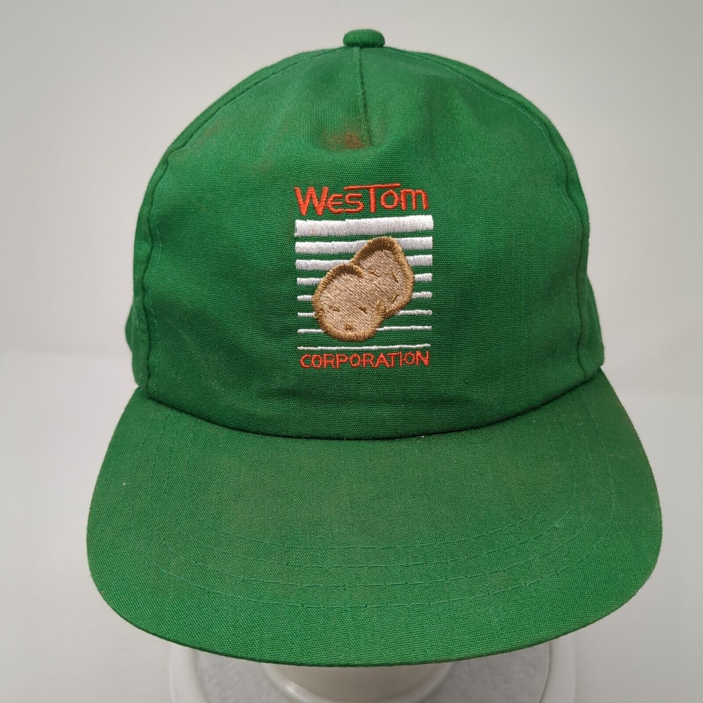 WesTom Corporation Baseball Cap Green One Size Adjustable Embroidered Yupoong