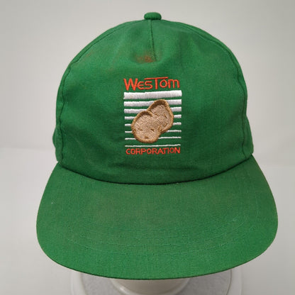 WesTom Corporation Baseball Cap Green One Size Adjustable Embroidered Yupoong