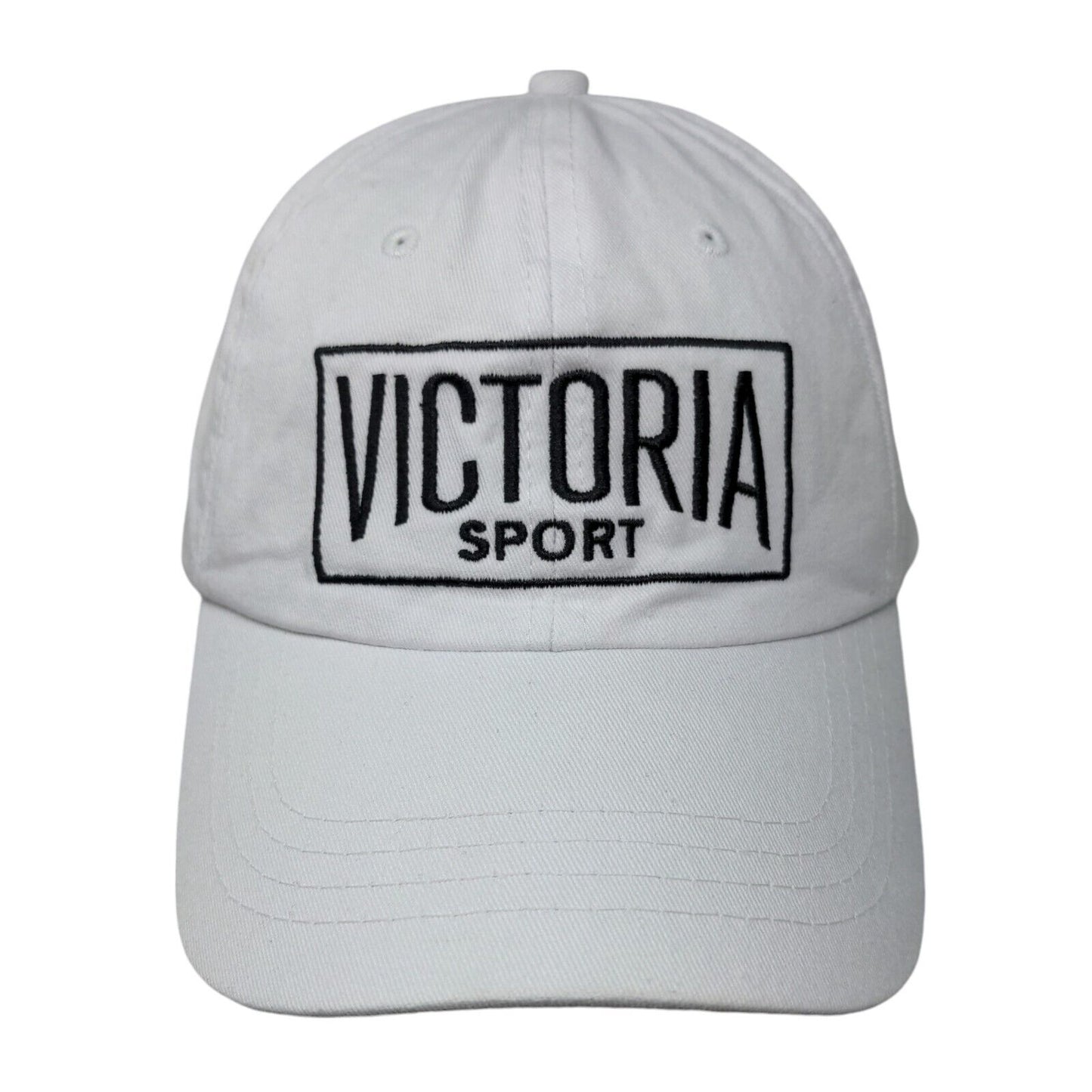 Victoria Sport Slideback Hat White One Size Embroidered Vent Holes