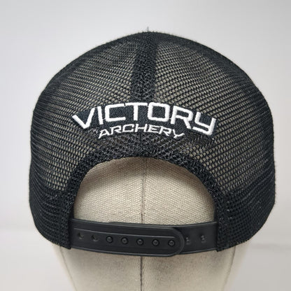 Victory Archery Trucker Hat Green Black Red White One Size Camo Snapback Mesh