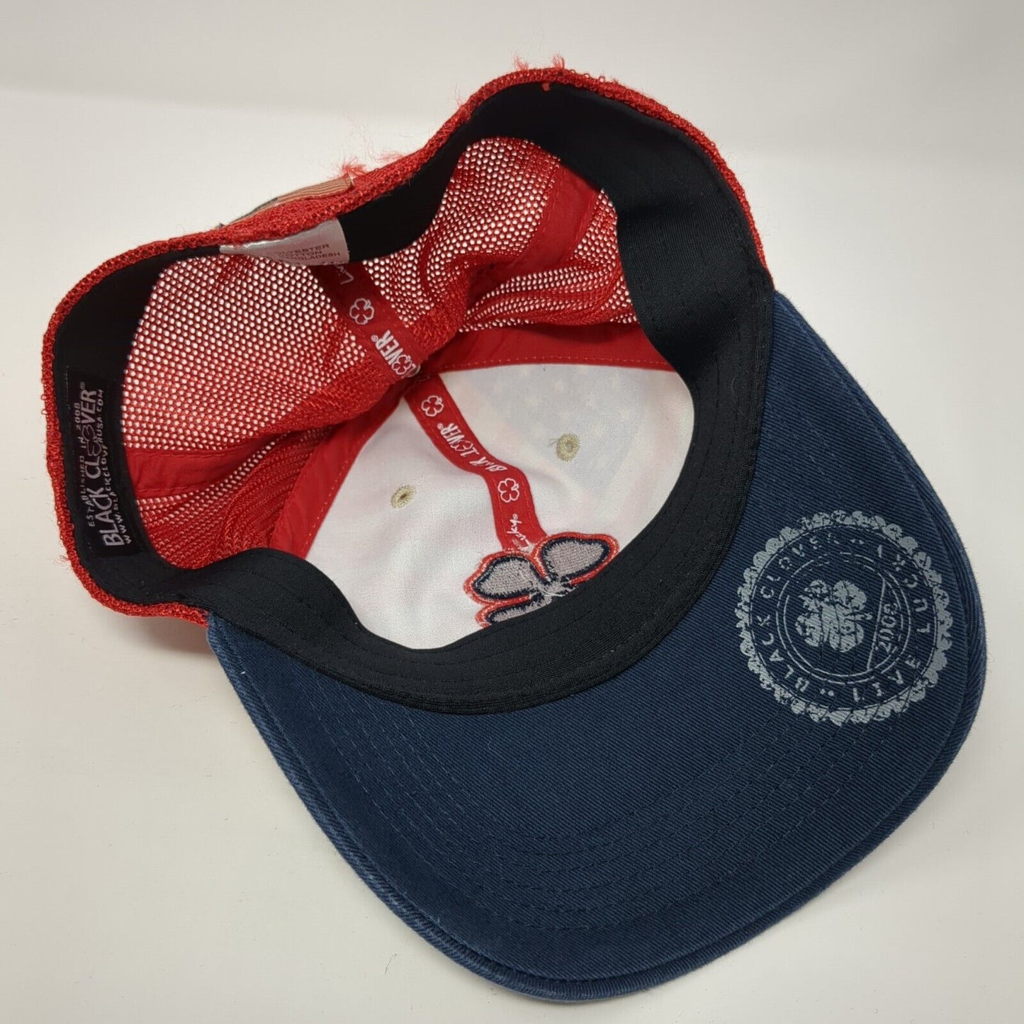 Black Clover Live Lucky Fitted Mesh Back Trucker Hat Multi One Size