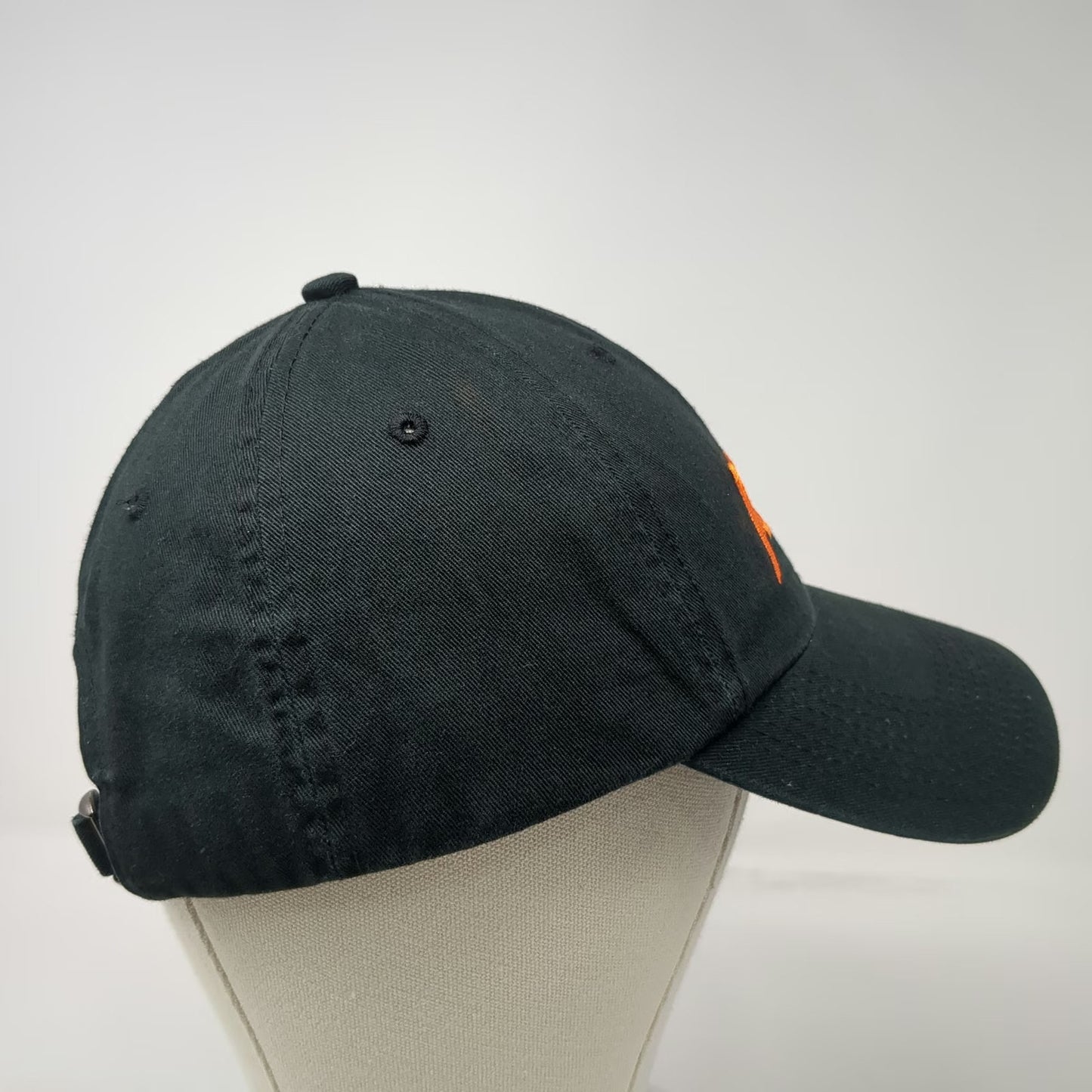 Fahrenheit Baseball Cap Black OS Embroidered Moxie Logo Hat Slideback Cotton