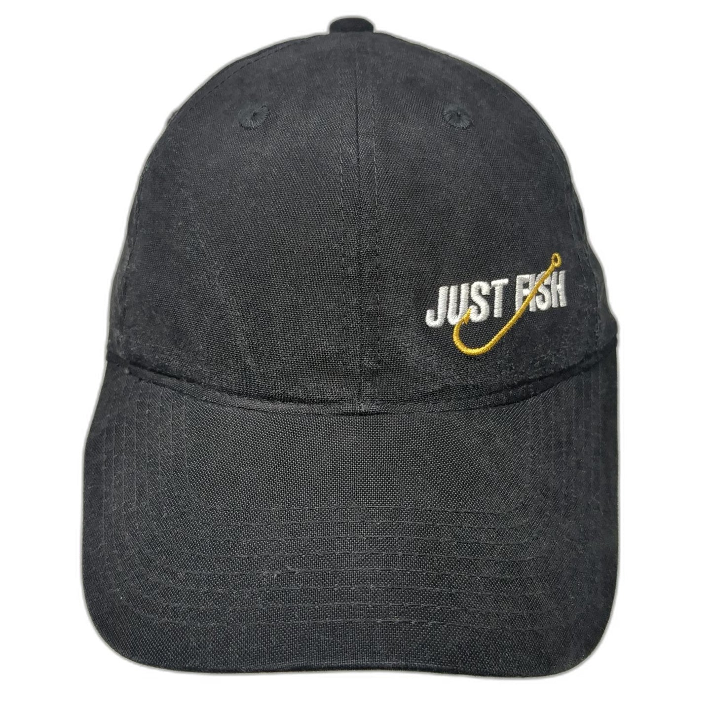 Outdoor Cap Baseball Cap Black One Size Just Fish Hook Graphic Slideback Hat