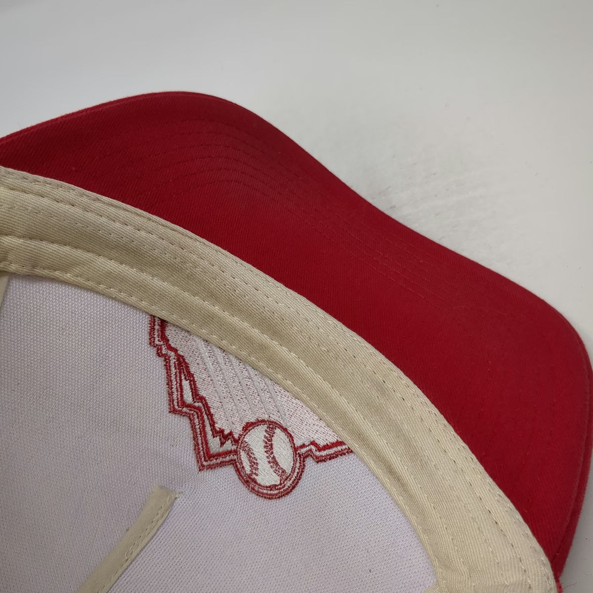 Nebraska Cornhuskers NCAA Melon Wear 5 Panel Beige Red Hat OSFM Snapback Rope