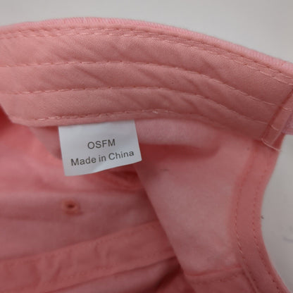 Unbranded Strapback Hat Pink OSFM Solid Blank Adjustable 6 Panel