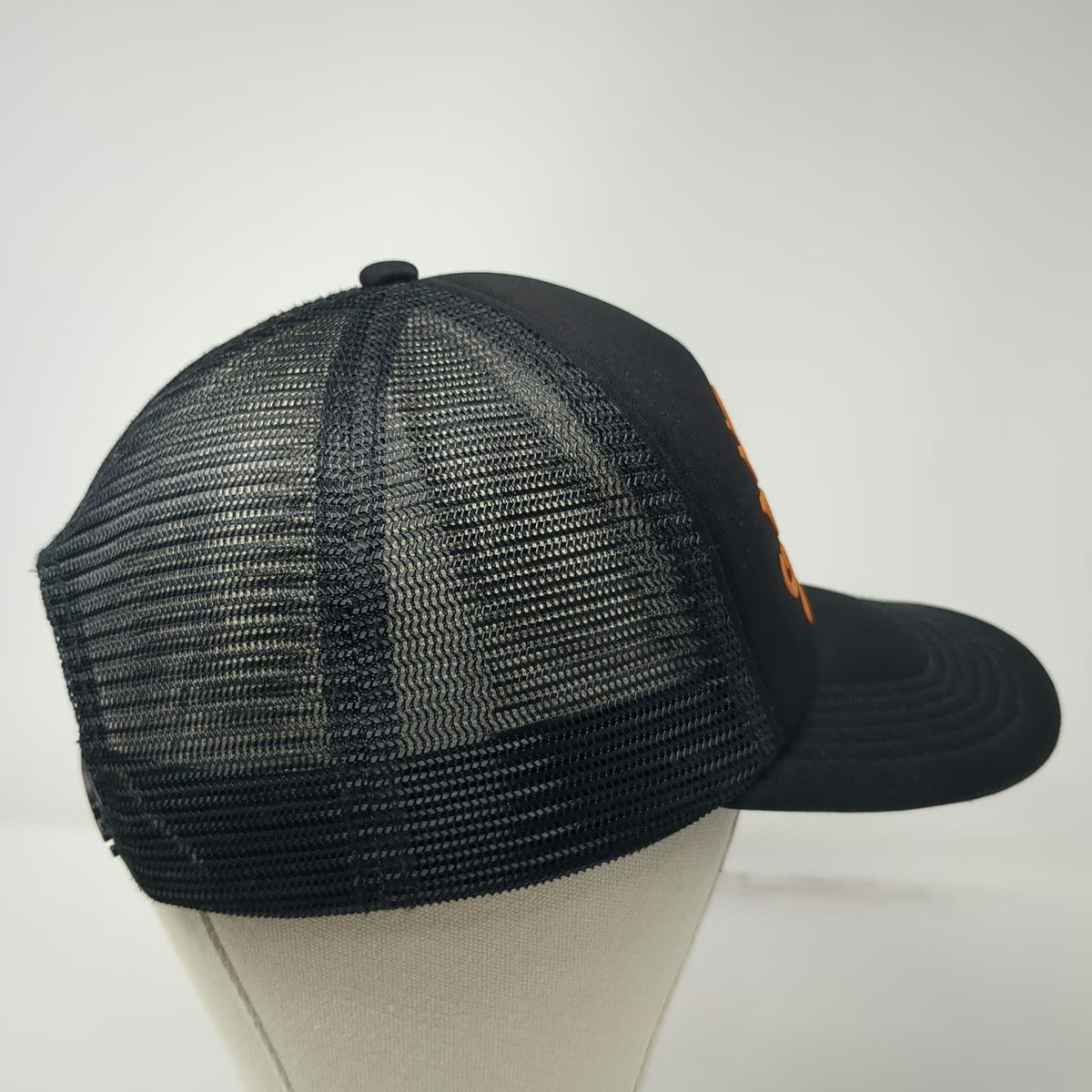 Theo Von Trucker Hat Black Orange One Size Gang Return Of The Rat Snapback Mesh