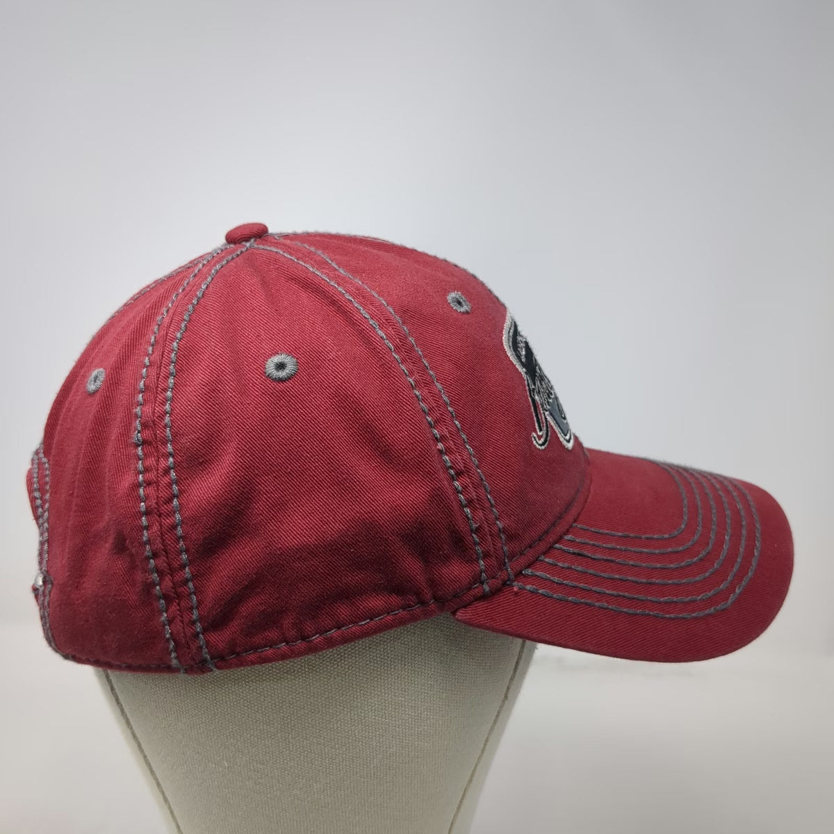 Barrett-Jackson Baseball Cap Red One Size Contrast Stitching Adjustable Hat