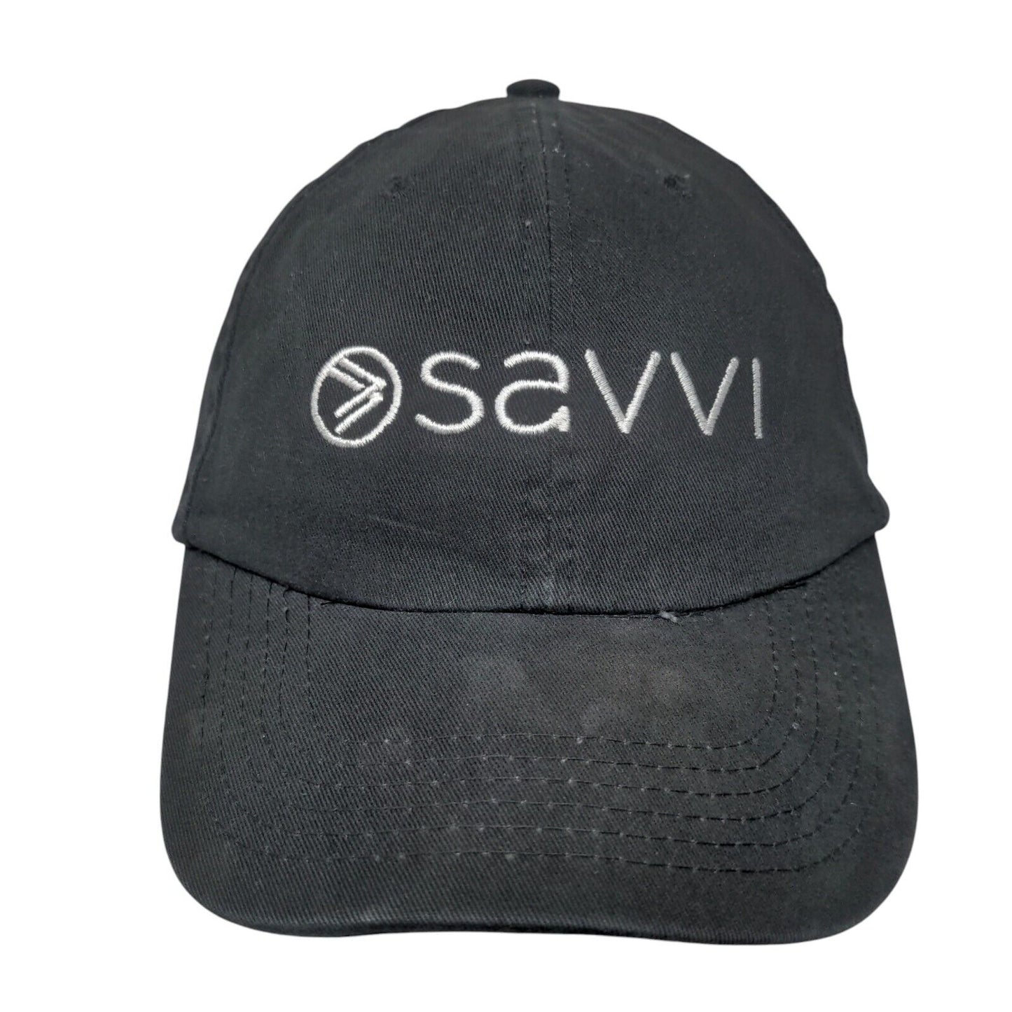 Savvi Slideback Hat Black One Size Adjustable Embroidered Apollo