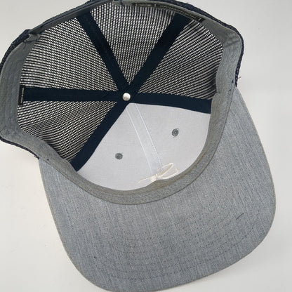 ST Snapback Mesh Back Trucker Hat Gray One Size Embroidered Richardson