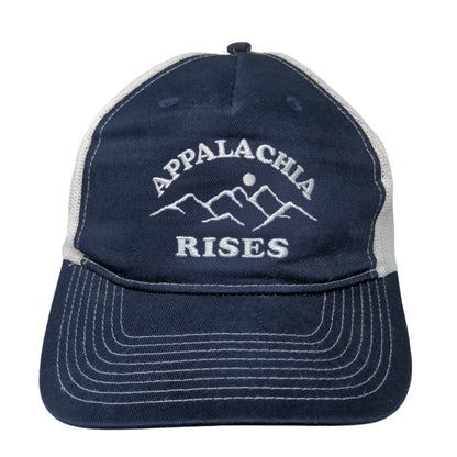 Appalachia Rises Snapback Mesh Back Trucker Hat Blue One Size Port Authority