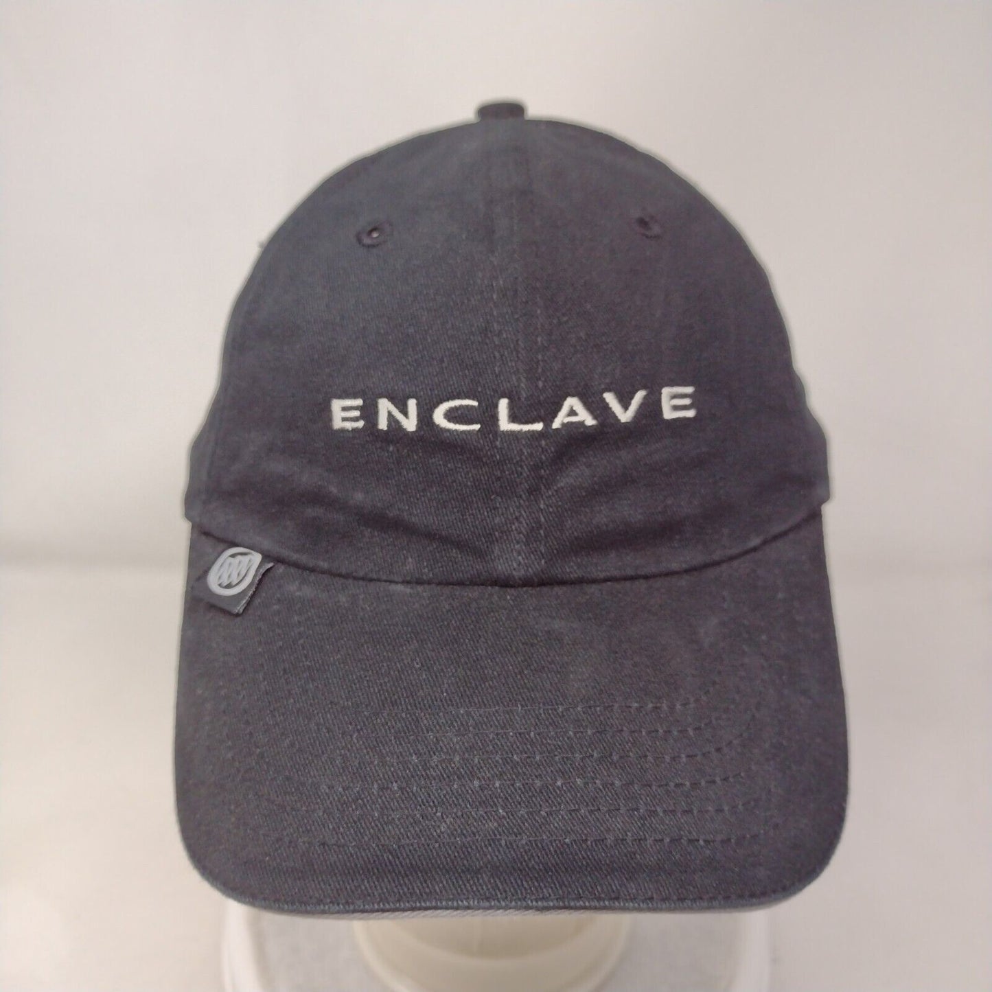 Enclave Strapback Hat Black OSFA Adjustable Embroidered The Max Hat Cotton