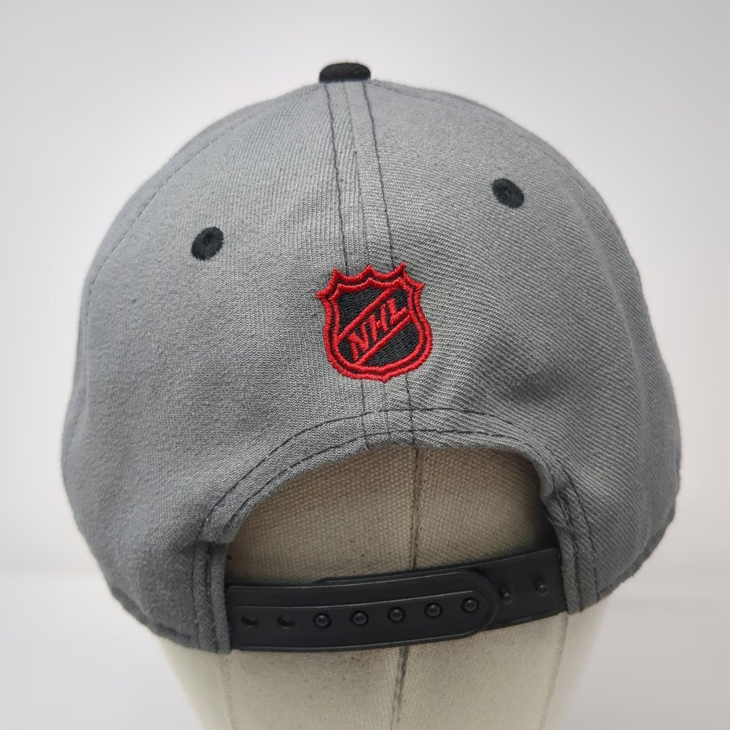 New Jersey Devils NHL New Era Snapback Hat Gray Black Red One Size Flat Brim