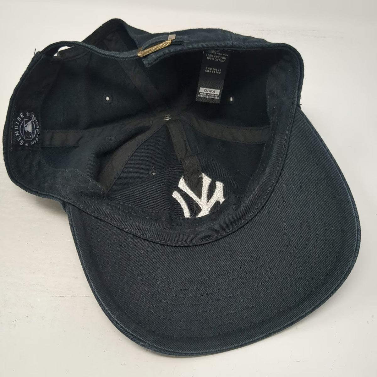 New York Yankees MLB '47 Baseball Cap Black One Size Strapback Curved Brim Hat
