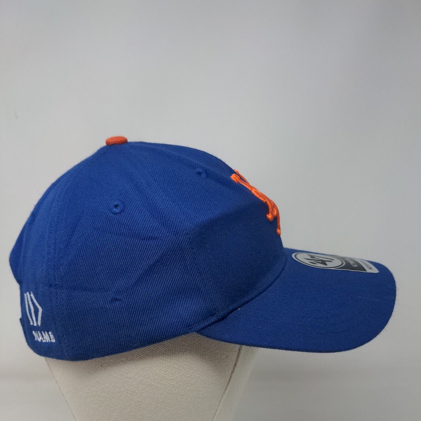 47 Brand Men's Strapback Hat Blue OSFA Embroidered New York Mets Logo MLB