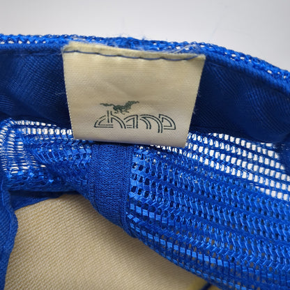 I'd Slap You But S*** Splatters Trucker Hat Blue One Size Adjustable Mesh Back