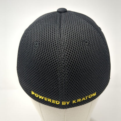 Medicine Man Fitted Hat Black S/M Embroidered Flexfit Breathable Yupoong