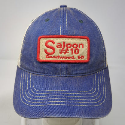 Legacy Saloon #10 Deadwood SD Blue Trucker Hat One Size Mesh Snapback Patch