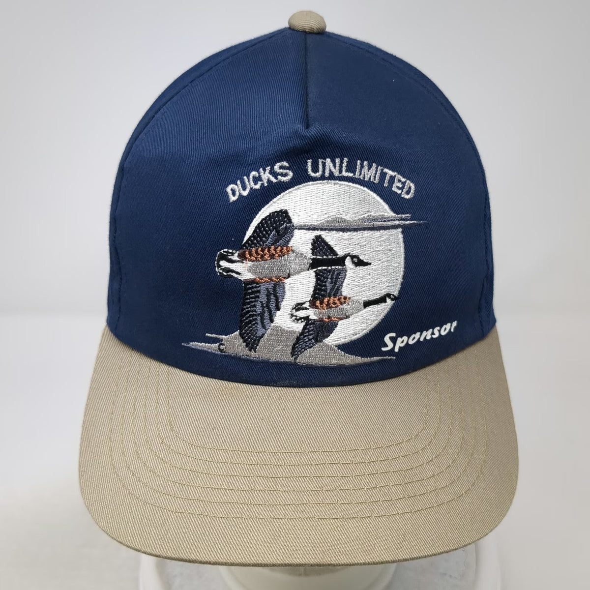Dorfman Pacific 5 Panel Blue One Size Ducks Unlimited Sponsor Duck Snapback Hat
