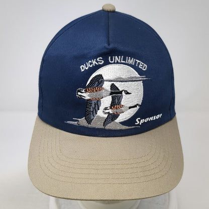 Dorfman Pacific 5 Panel Blue One Size Ducks Unlimited Sponsor Duck Snapback Hat