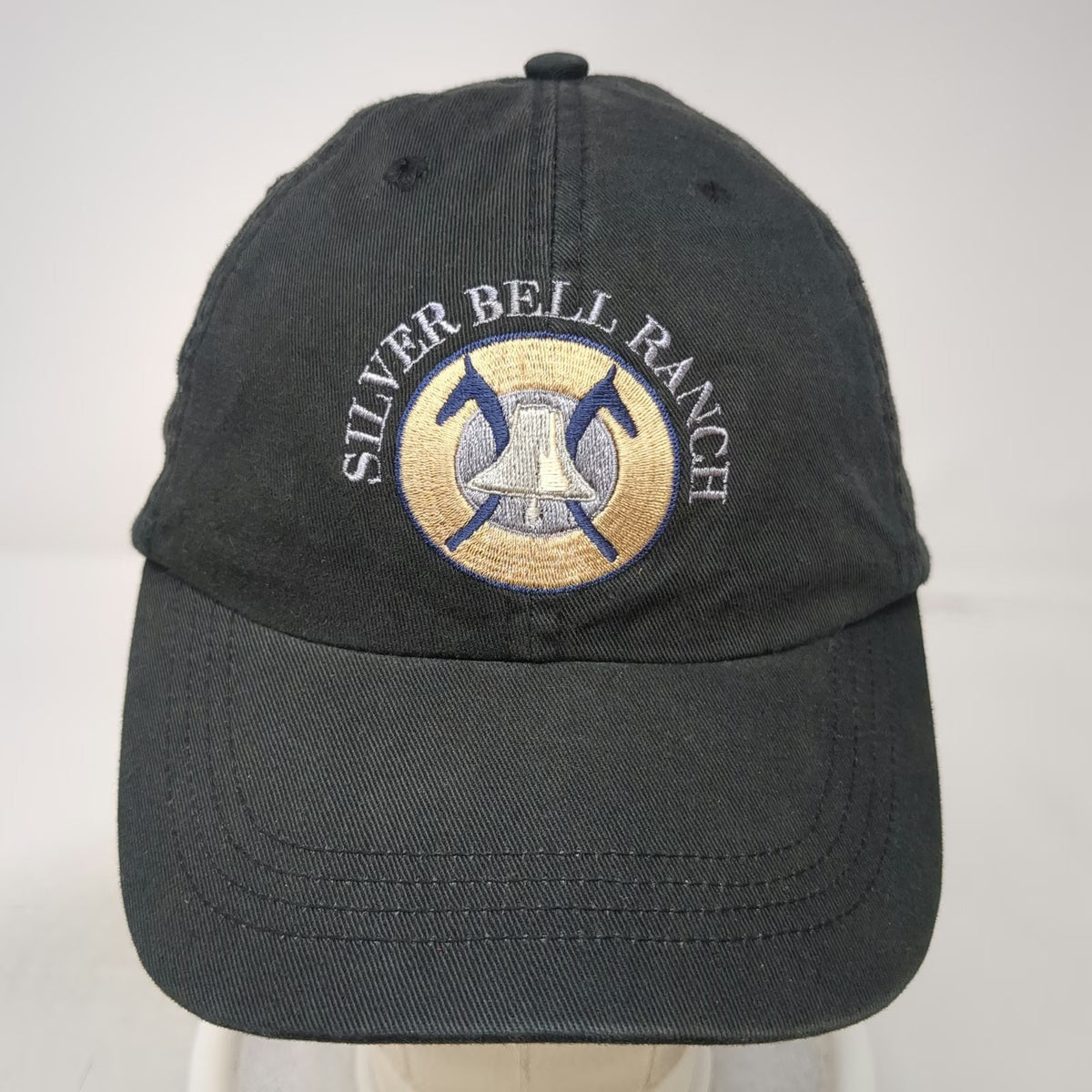 Alternative Apparel Baseball Cap Black One Size Silver Bell Ranch Hat Slideback