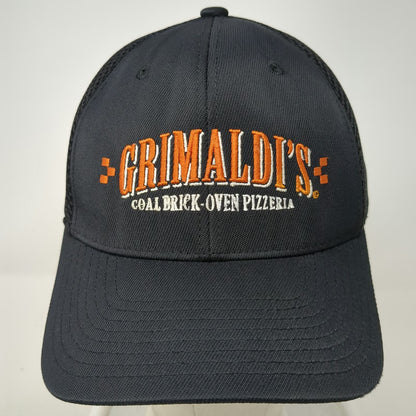 Flexfit Baseball Cap Black XL Grimaldi's Coal Brick Oven Pizzeria Mesh Hat