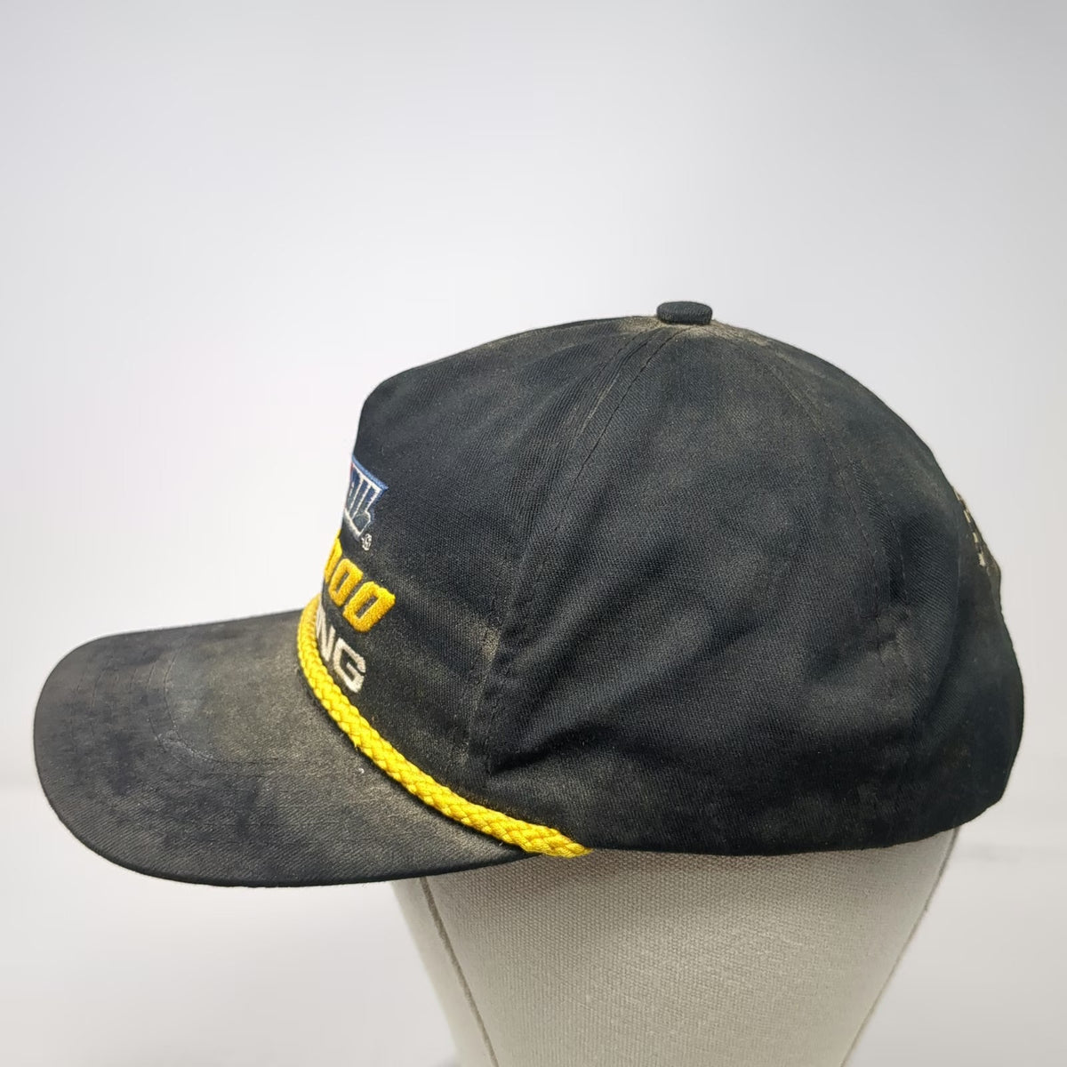 Graffiti 5 Panel Black Hat One Size AMSOIL Series 2000 Racing Rope Snapback
