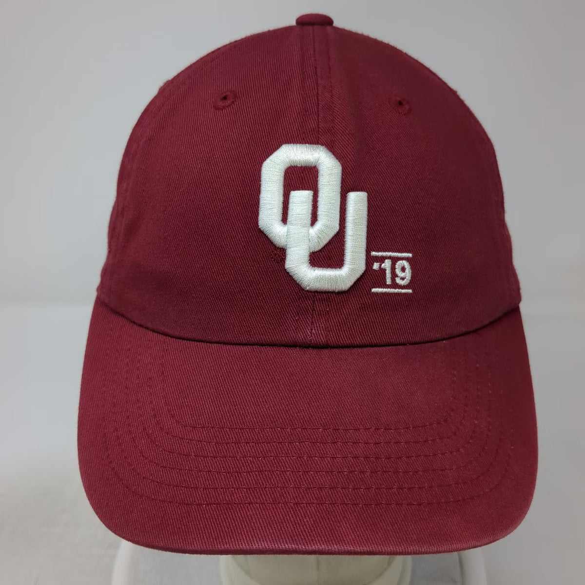 Oklahoma Sooners NCAA Top of the World Red One Size OU Logo Slideback Strap Hat