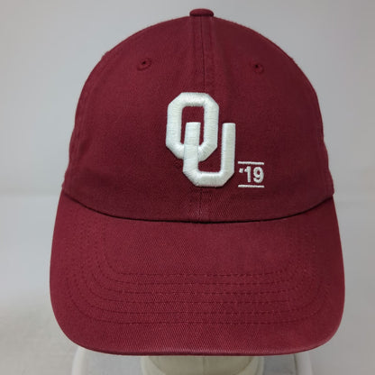Oklahoma Sooners NCAA Top of the World Red One Size OU Logo Slideback Strap Hat