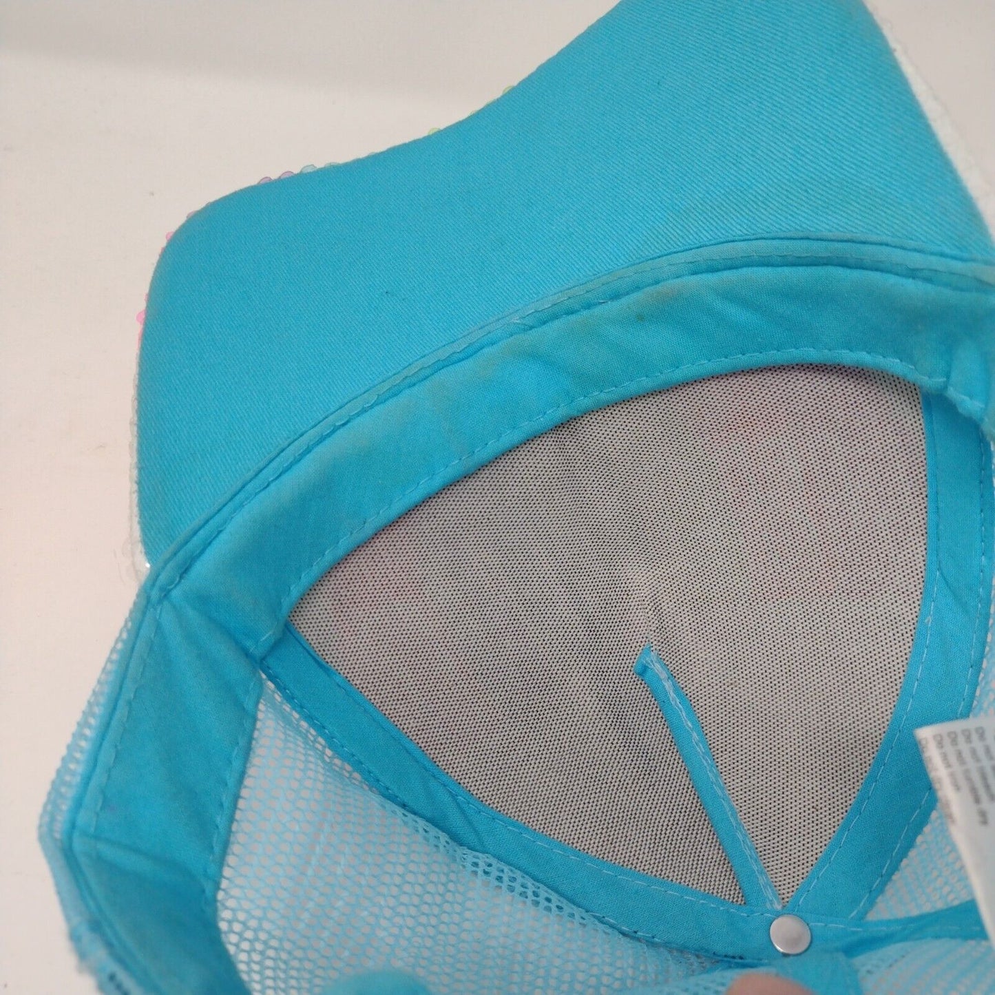 Unicorn PWR Snapback Trucker Hat Multicolor OSFA Mesh Back Claire's