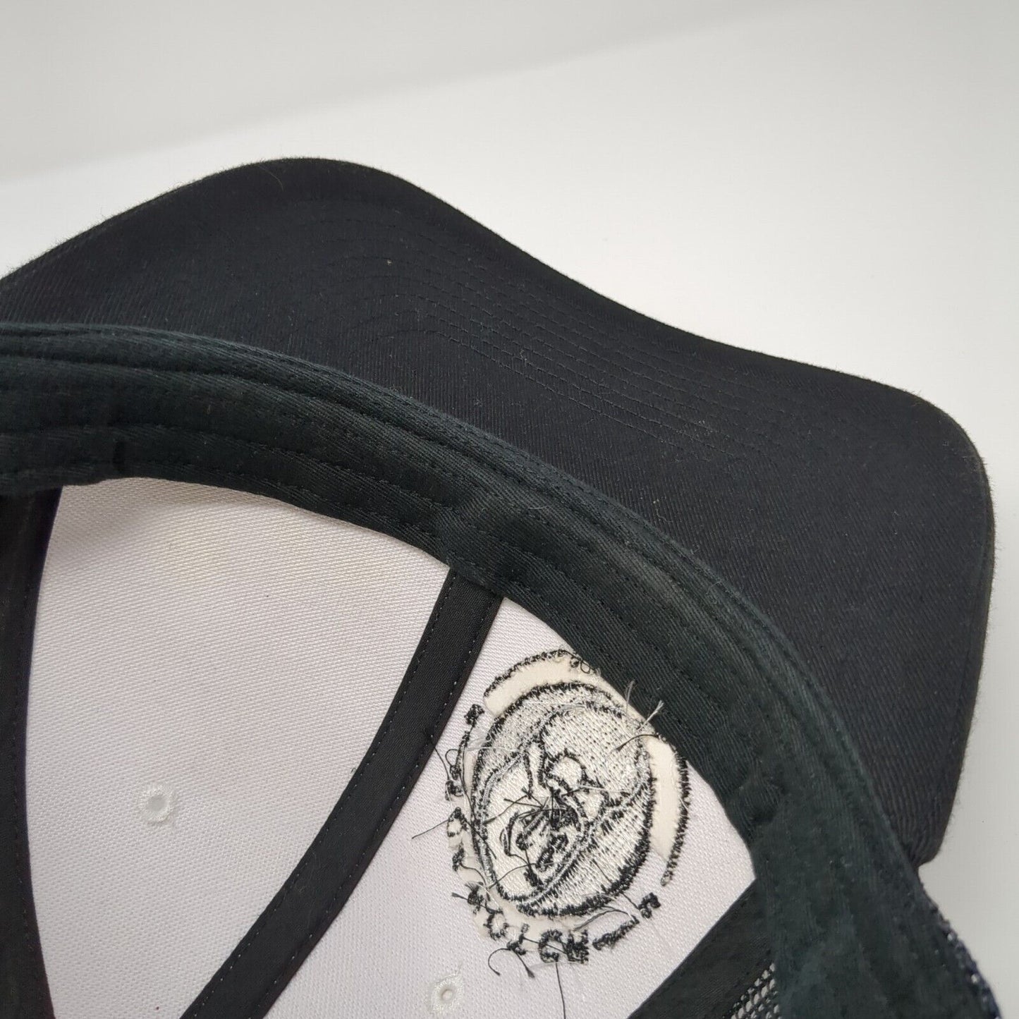 Top Notch Beard Snapback Trucker Hat Black OS Adjustable Mesh Back Richardson