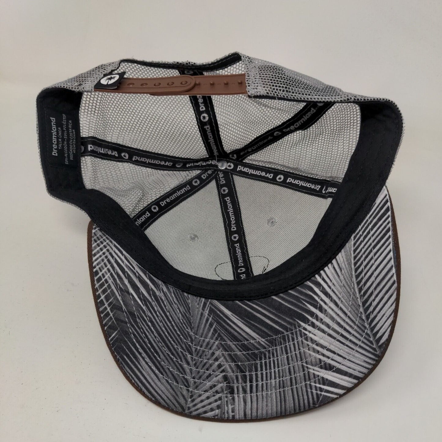 Dreamland Snapback Mesh Back Trucker Hat Multicolor One Size Palm Tree