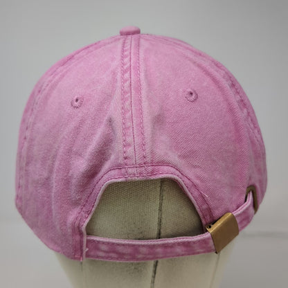 Buyers Products Company Pink One Size Baseball Cap Hat Cotton Slideback Dog Logo