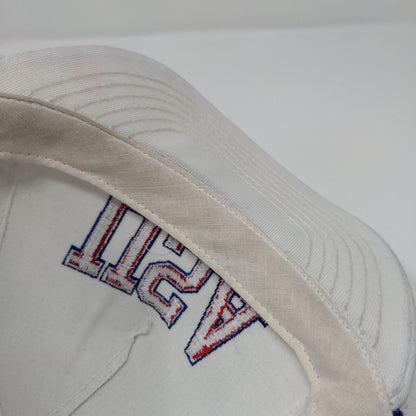 USA Mack Trucks Snapback Hat White OSFA Adjustable Embroidered Rope Novad
