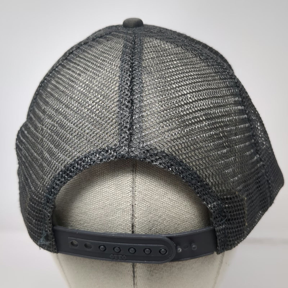 Otto Trucker Hat Gray One Size The Linecutters Mesh Snapback Foam Front Punk