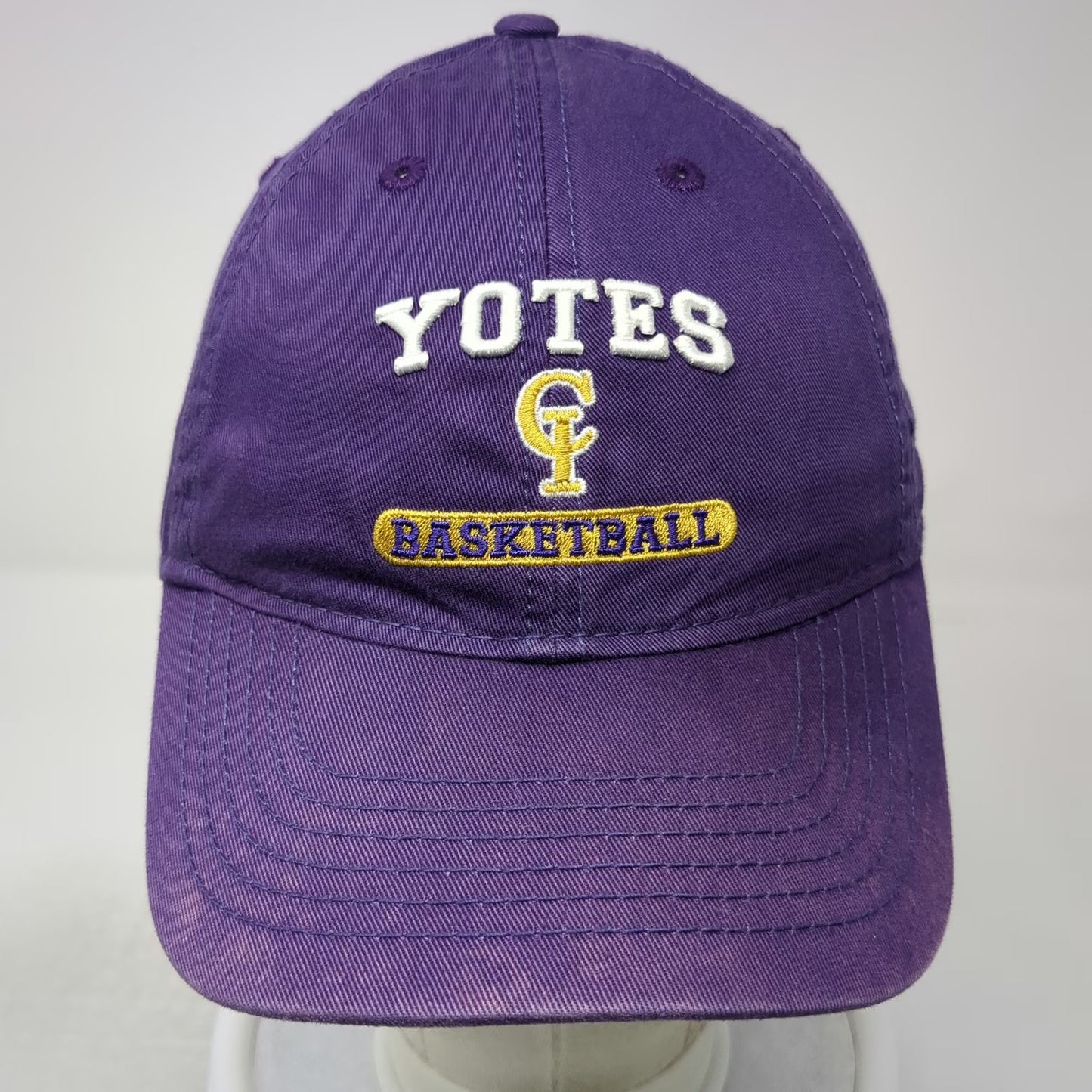 College of Idaho Yotes Basketball Legacy Cap Purple White Yellow One Size Hat