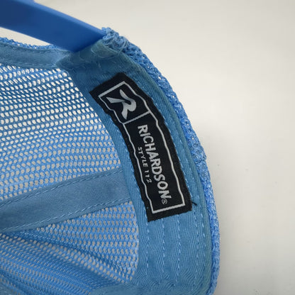 Richardson Trucker Hat Gray Blue One Size MVHS Eagle Embroidered Snapback