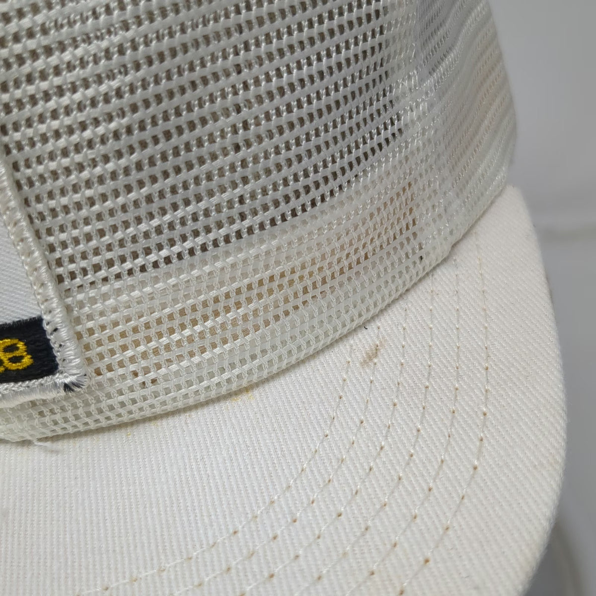 Trucker Hat White DeKalb Rooster Seed Agriculture Mesh Patch Snapback Vintage