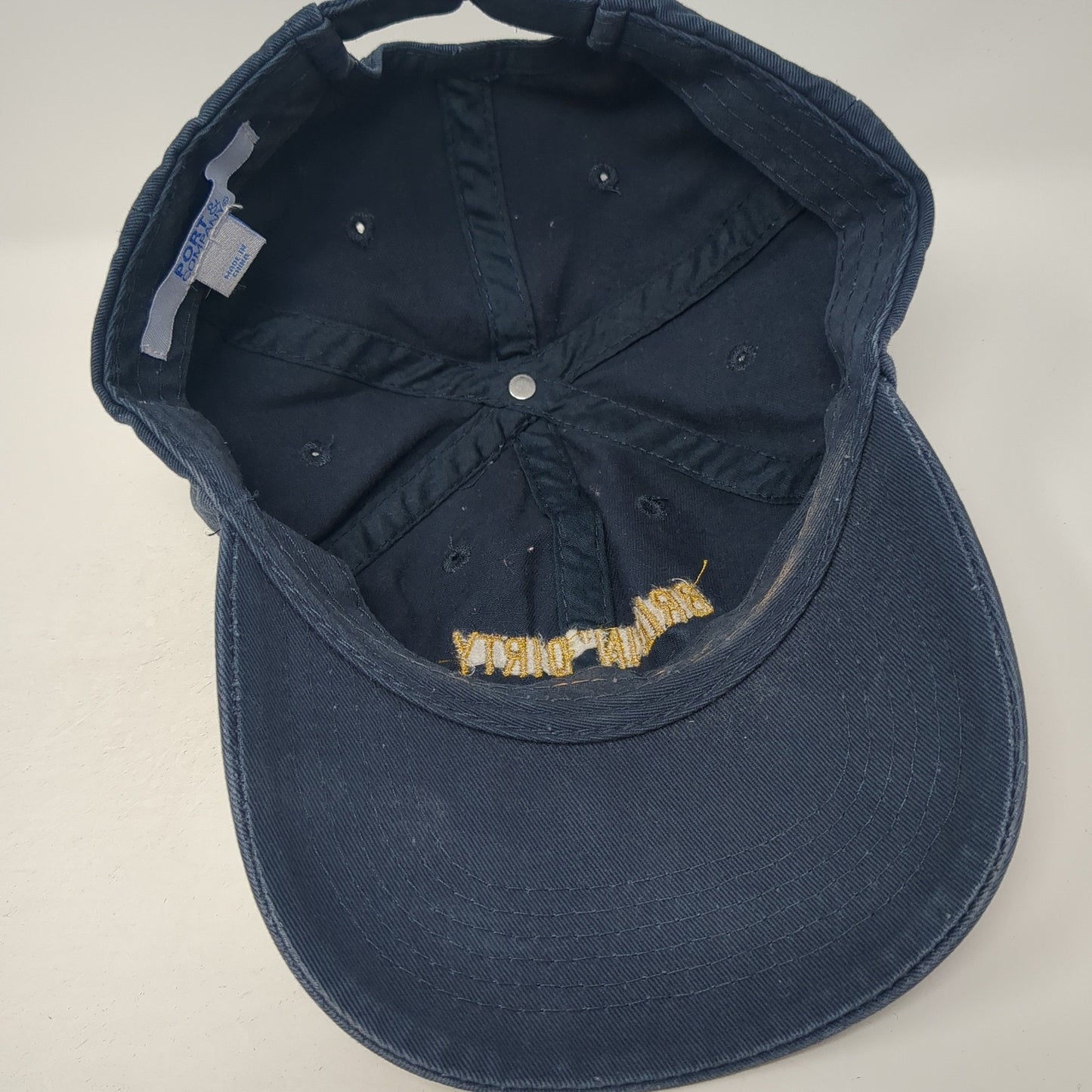 Bridin' Dirty Slideback Hat Blue One Size Adjustable Port & Company