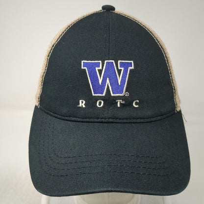 HitWear Trucker Hat Black One Size Mesh Back University of Washington ROTC W