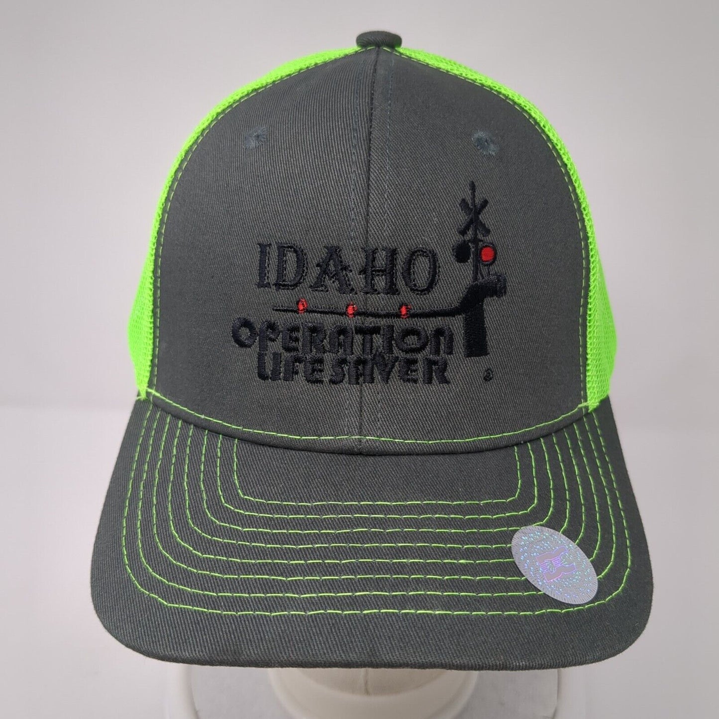 Idaho Operation Life Saver Snapback Trucker Hat Multi OS Adjustable Mesh Back